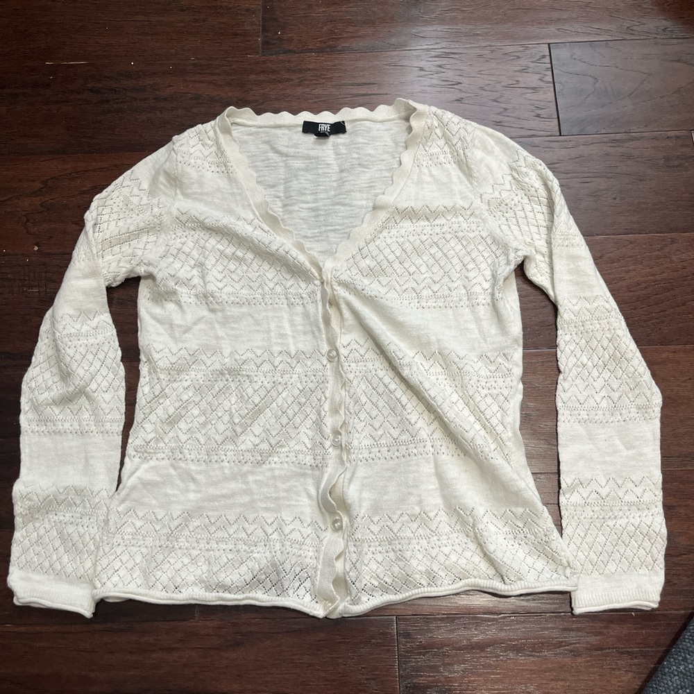 Frye Cream Knit Top